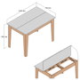 Hanah Home Mesa de cocina Kiev - Travertino